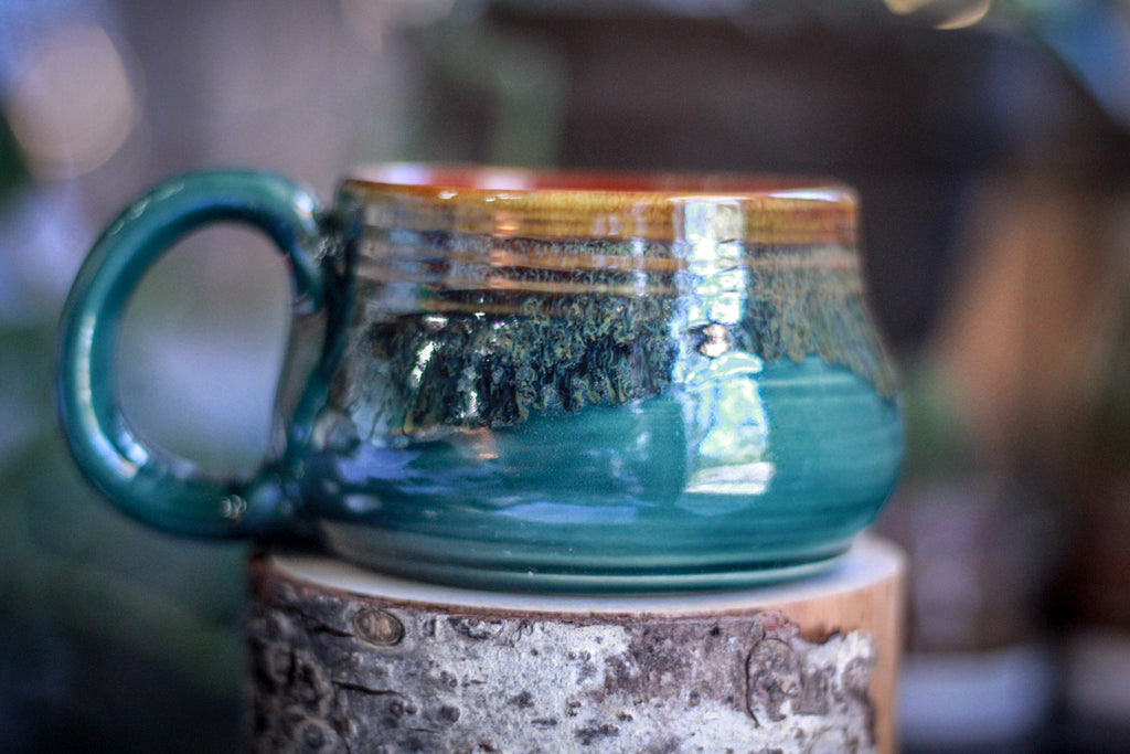 16-F Spanish Moss Squat Mug, 12 oz.
