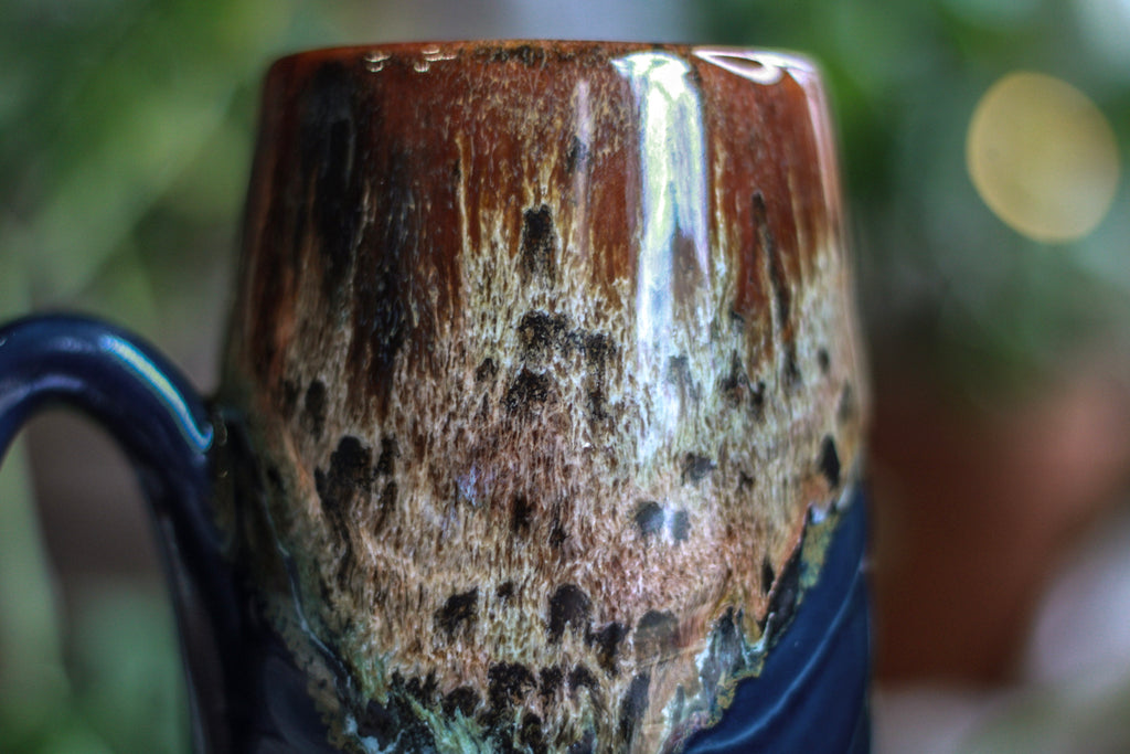 13-C Molten Rainbow Cheetah Notched Textured Acorn Mug - MISFIT, 24 oz. - 10% off