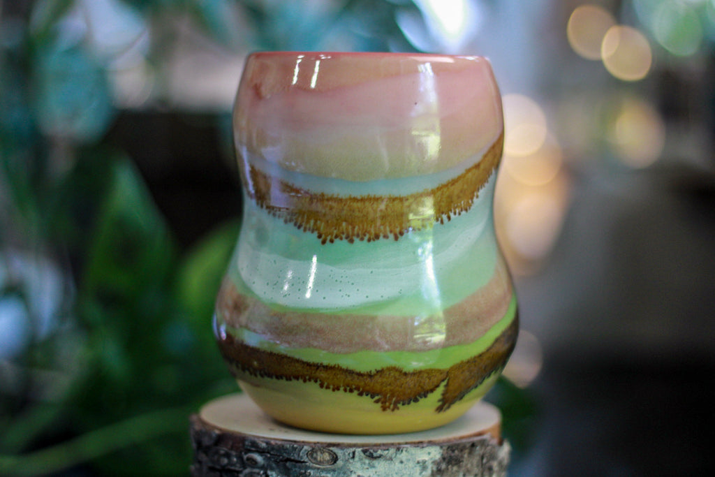 02-C Rainbow PROTOTYPE Gourd Mug, 23 oz.