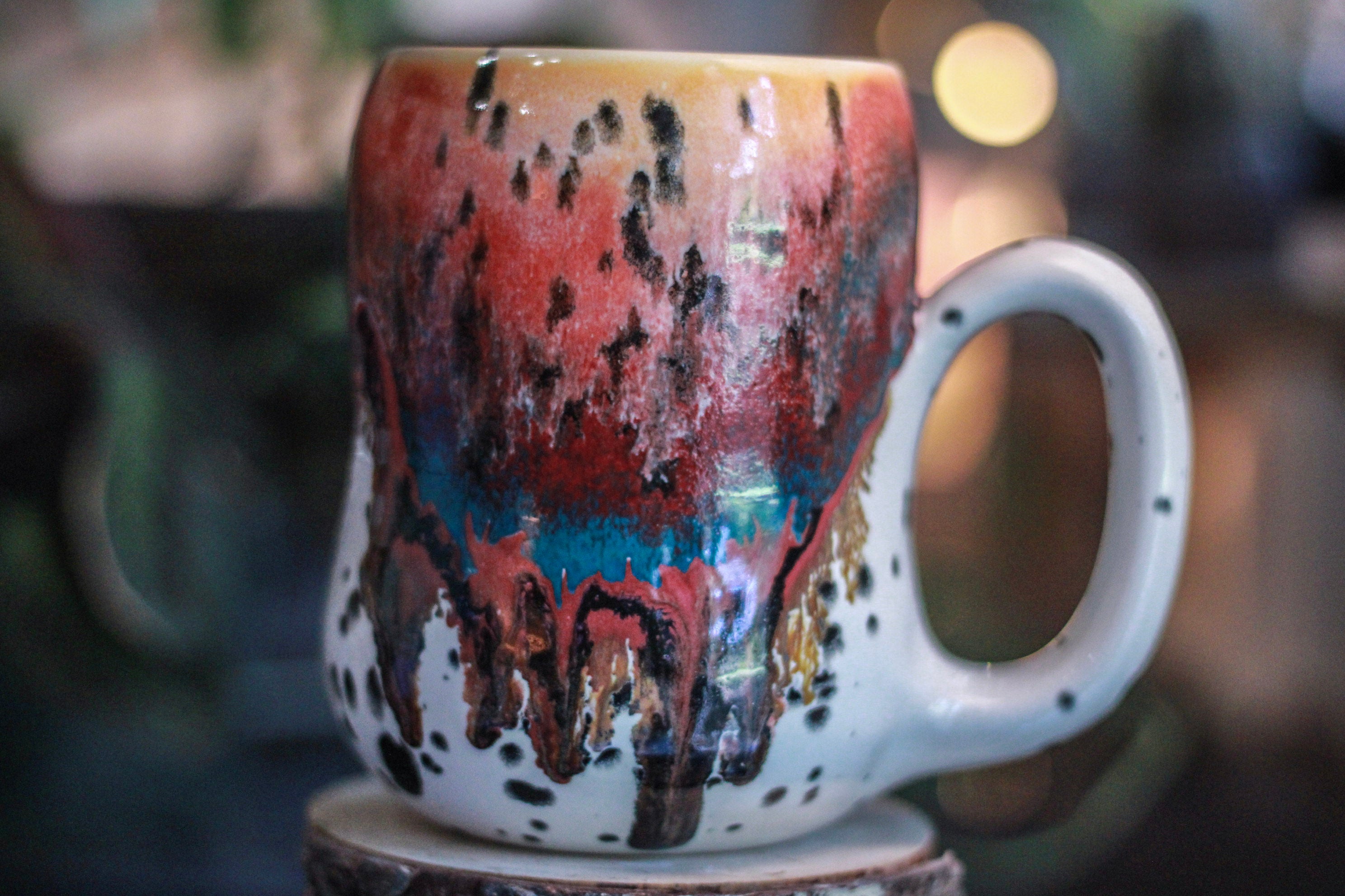 02-B Desert Rainbow Gourd Mug - TOP SHELF MISFIT, 24 oz.