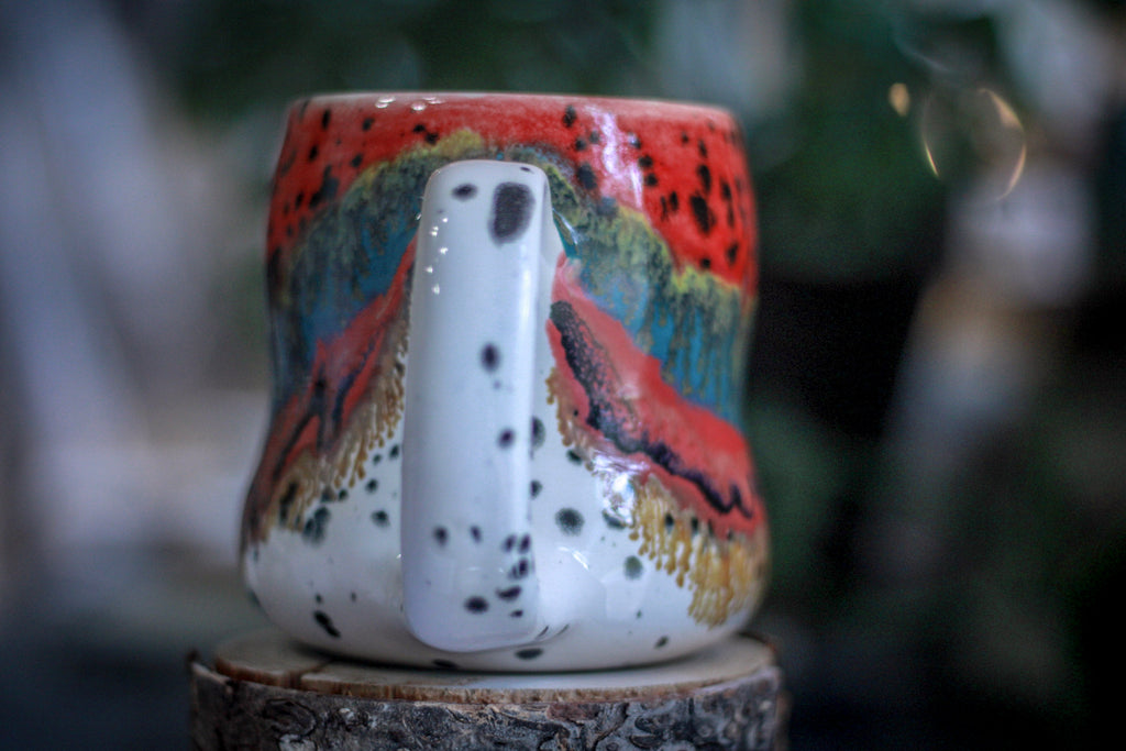 02-A Desert Rainbow Variation Gourd Mug, 20 oz.