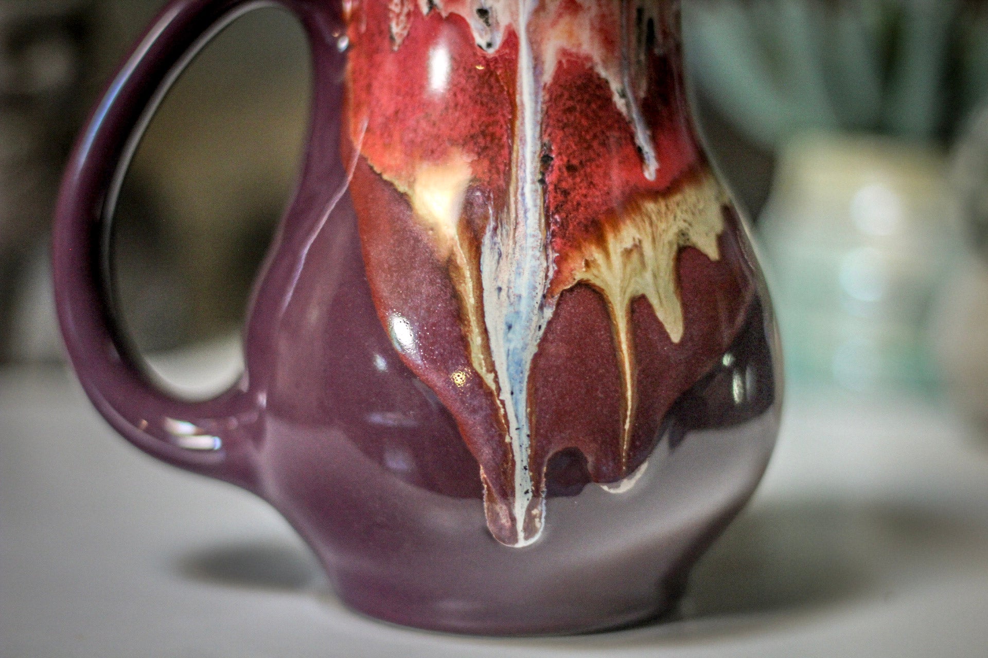 02-B Coral Mountain Meadow Flared Mug, 23 oz.