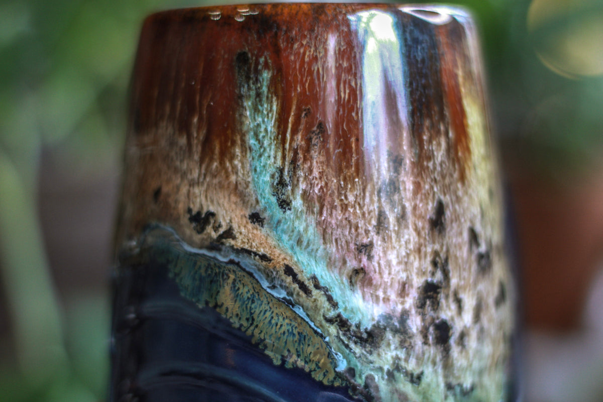 13-C Molten Rainbow Cheetah Notched Textured Acorn Mug - MISFIT, 24 oz. - 10% off
