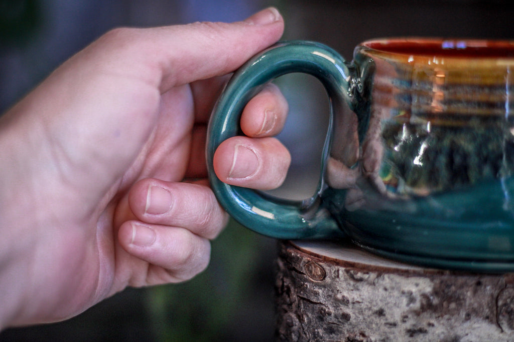16-F Spanish Moss Squat Mug, 12 oz.