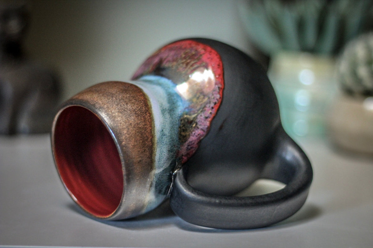 15-B Copper Agate Gourd Mug, 20 oz.
