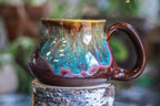 DRAWING WINNER 15-D Aqua Falls Barely Flared Squat Mug - MINOR MISFIT, 20 oz. - 10% off