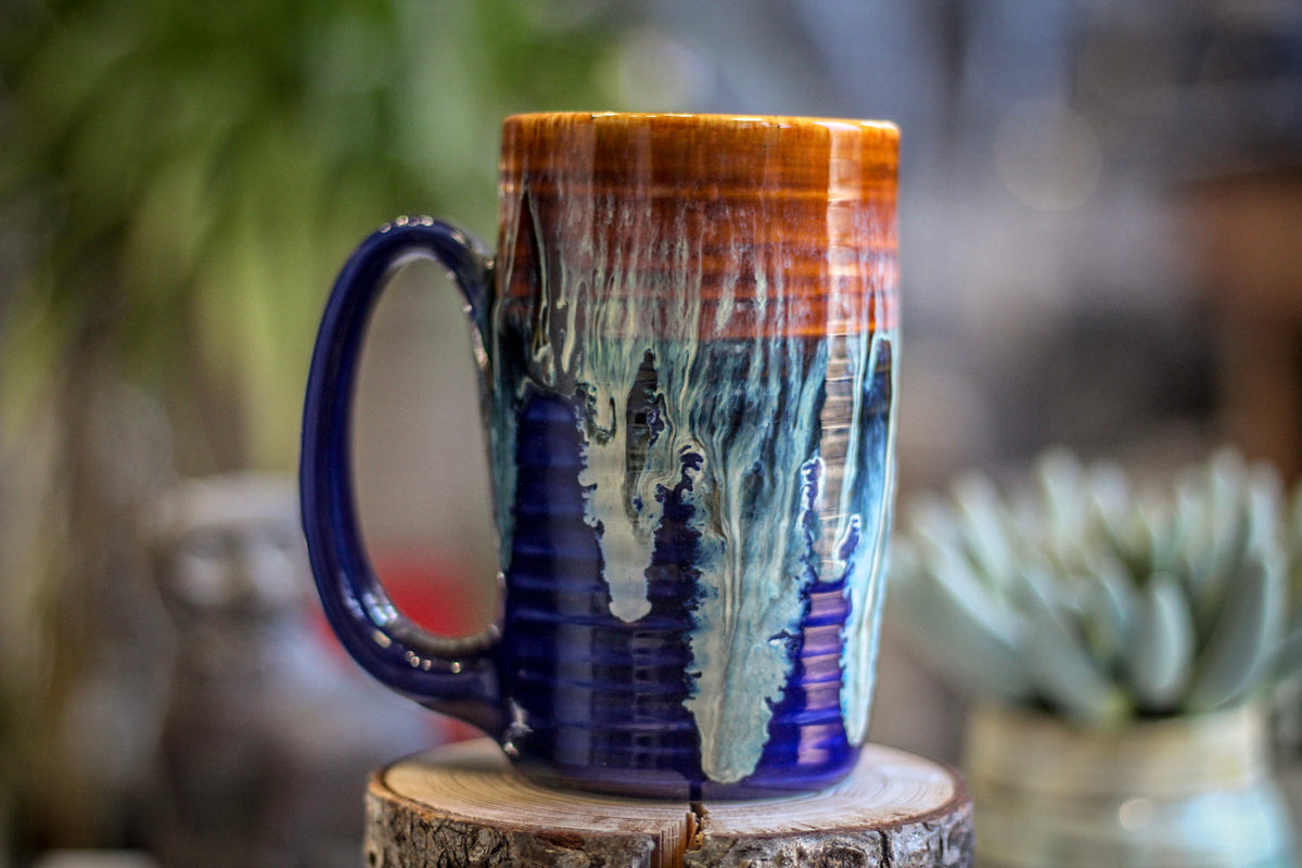 18-D New Wave Textured Stein Mug, 14 oz.