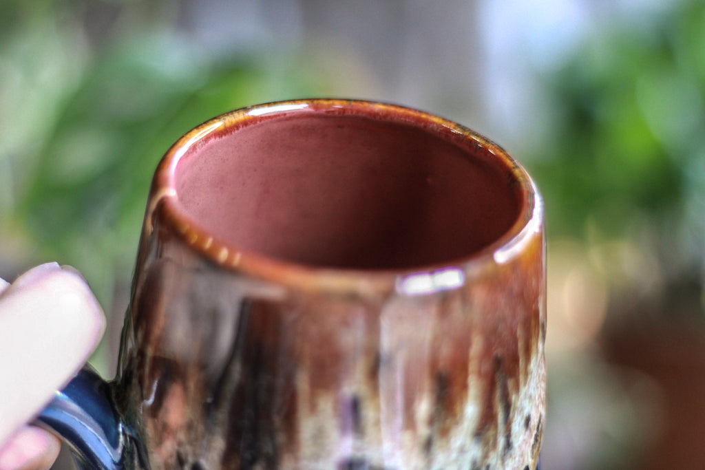 13-C Molten Rainbow Cheetah Notched Textured Acorn Mug - MISFIT, 24 oz. - 10% off