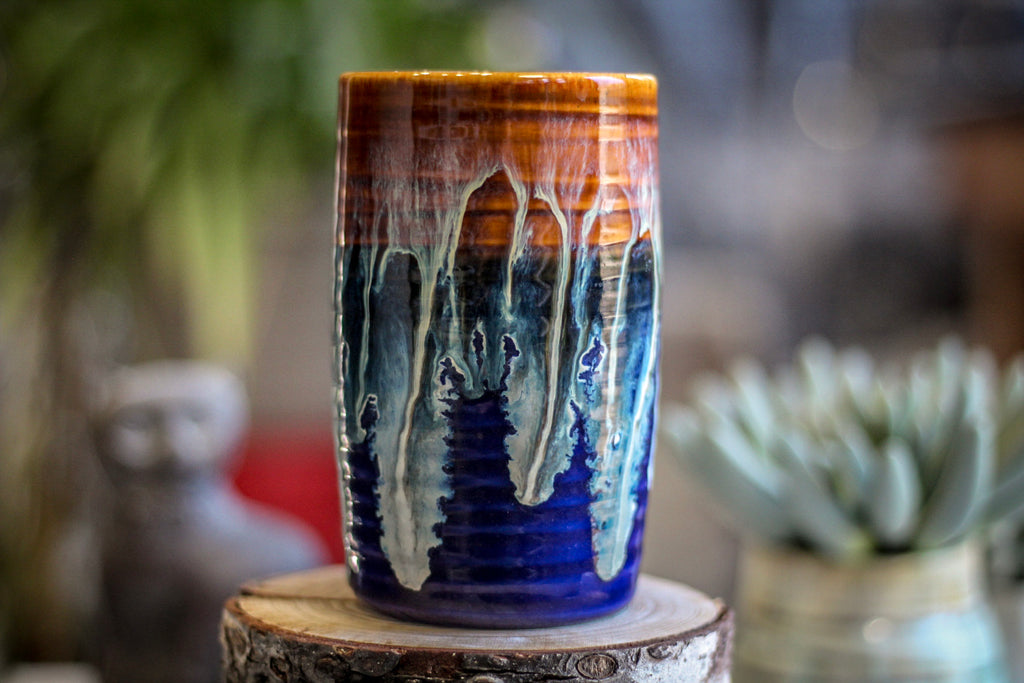 18-D New Wave Textured Stein Mug, 14 oz.