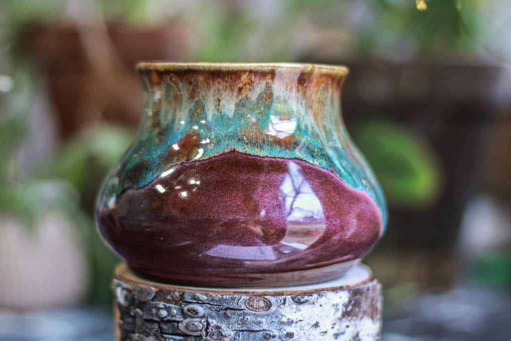 DRAWING WINNER 15-D Aqua Falls Barely Flared Squat Mug - MINOR MISFIT, 20 oz. - 10% off