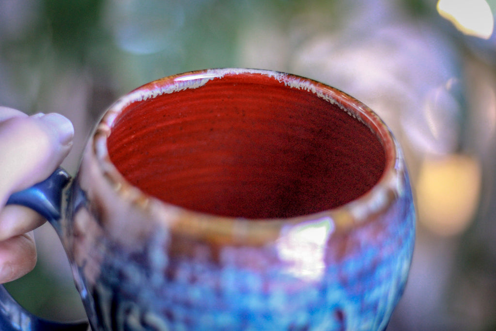 14-D New Wave Notched Textured Mug - MINOR MISFIT, 19 oz. - 10% off