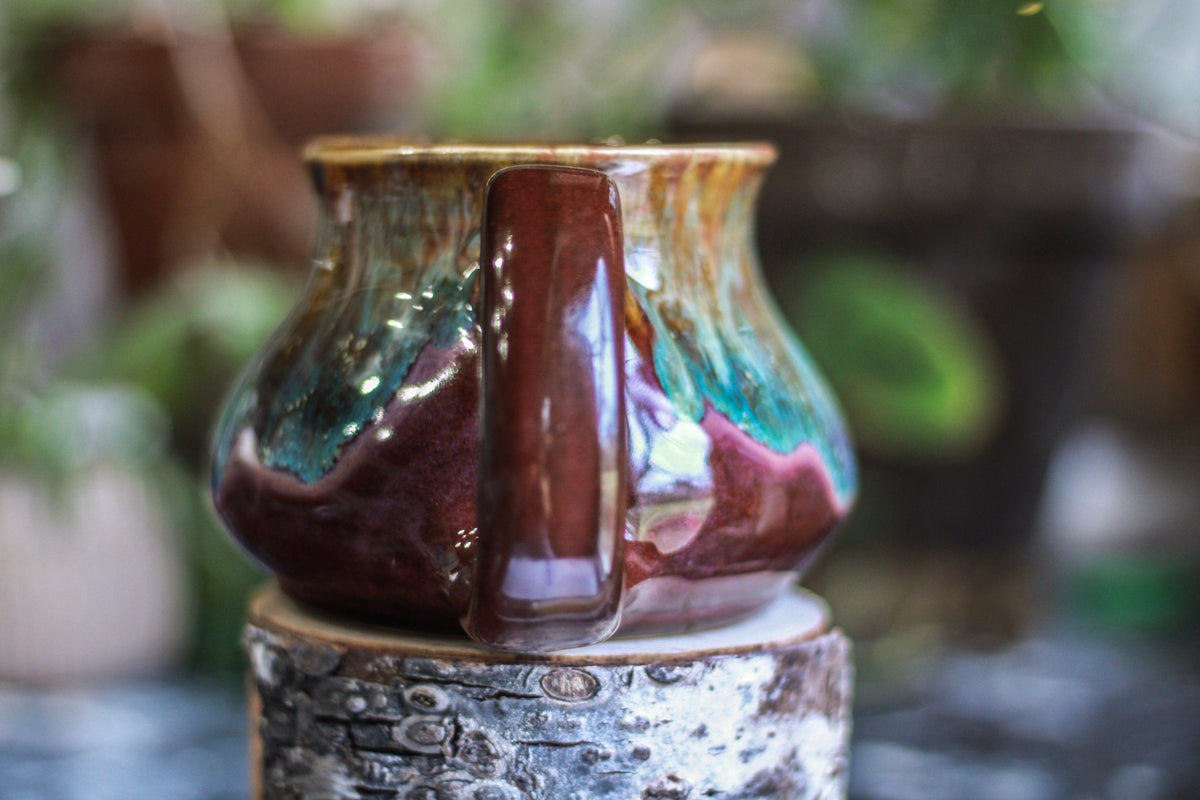 DRAWING WINNER 15-D Aqua Falls Barely Flared Squat Mug - MINOR MISFIT, 20 oz. - 10% off