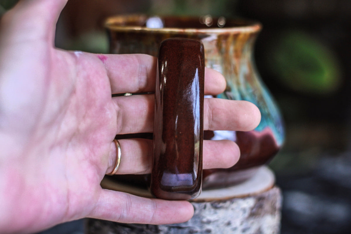 DRAWING WINNER 15-D Aqua Falls Barely Flared Squat Mug - MINOR MISFIT, 20 oz. - 10% off
