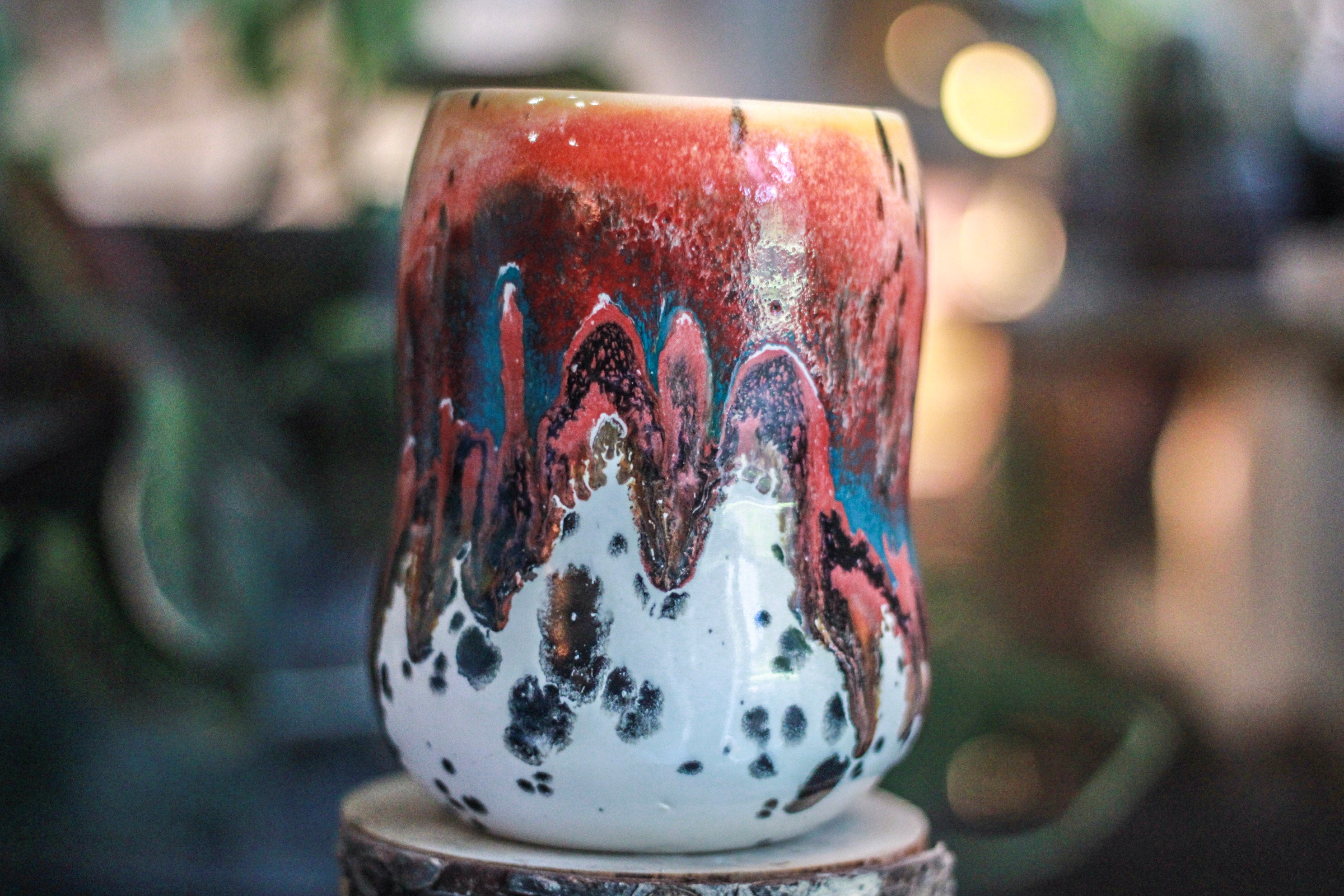 02-B Desert Rainbow Gourd Mug - TOP SHELF MISFIT, 24 oz.