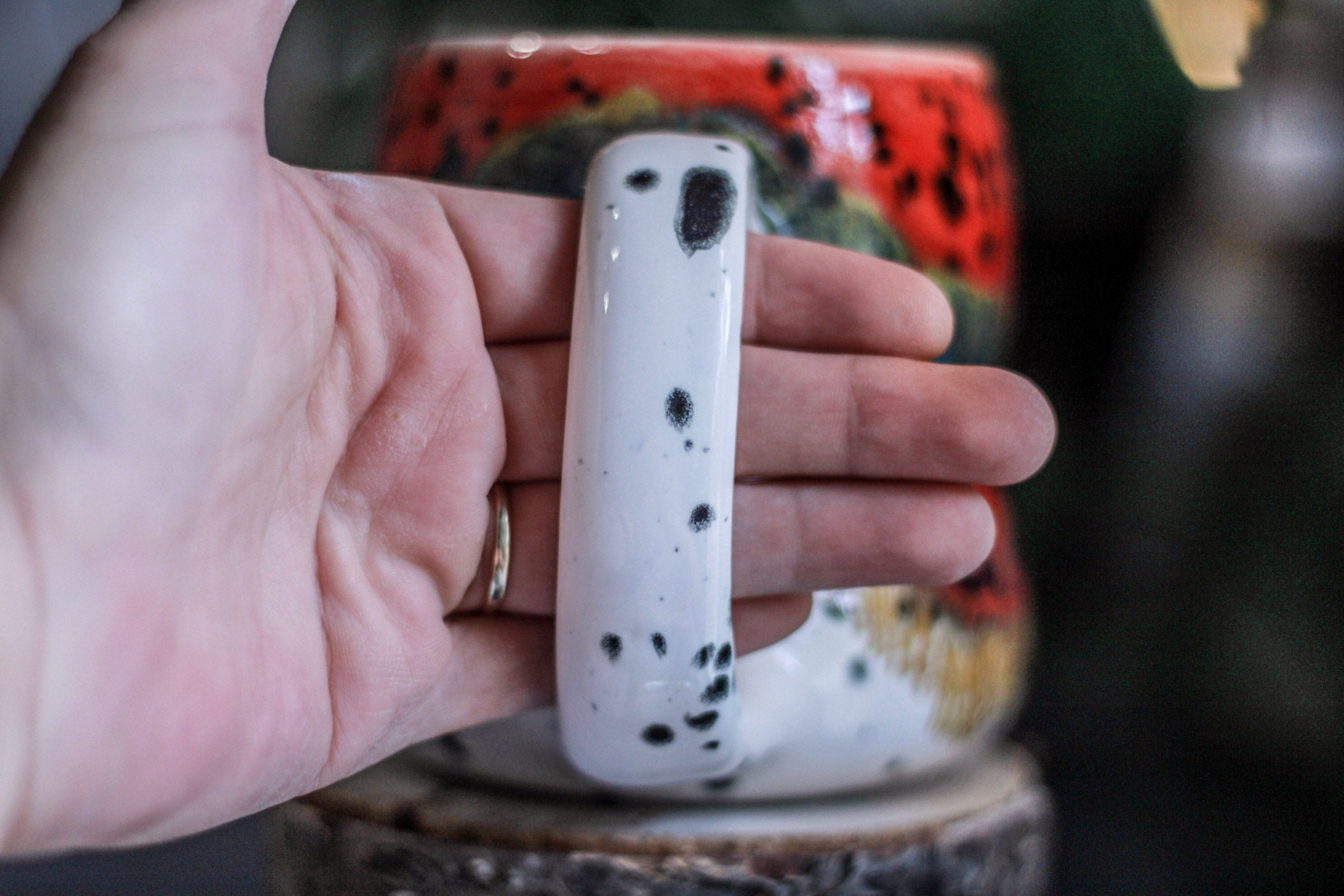 02-A Desert Rainbow Variation Gourd Mug, 20 oz.