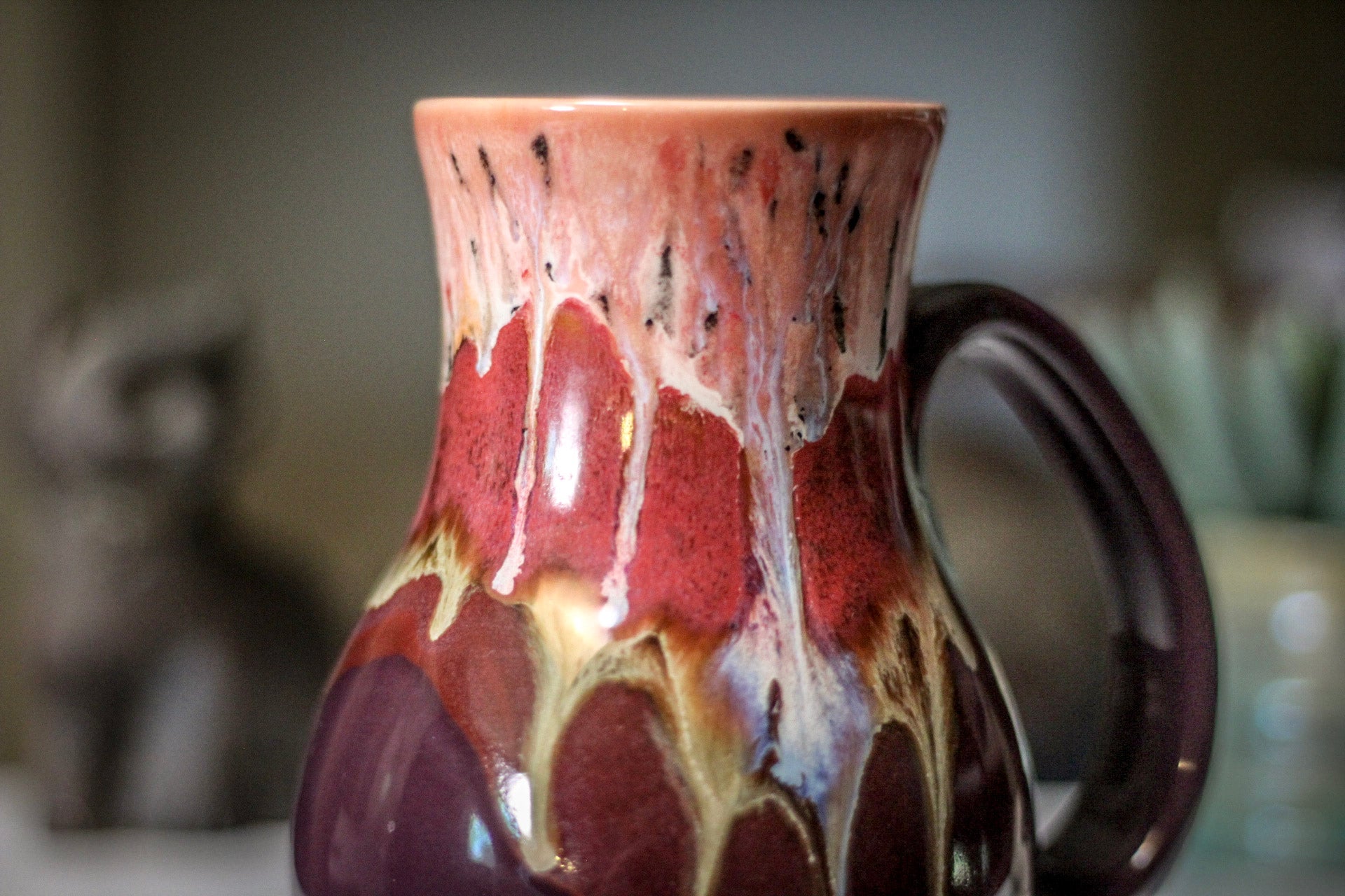 02-B Coral Mountain Meadow Flared Mug, 23 oz.