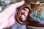 DRAWING WINNER 15-D Aqua Falls Barely Flared Squat Mug - MINOR MISFIT, 20 oz. - 10% off
