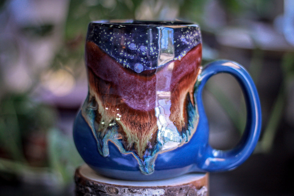 26-A Starry Starry Night Gourd Mug, 25 oz.