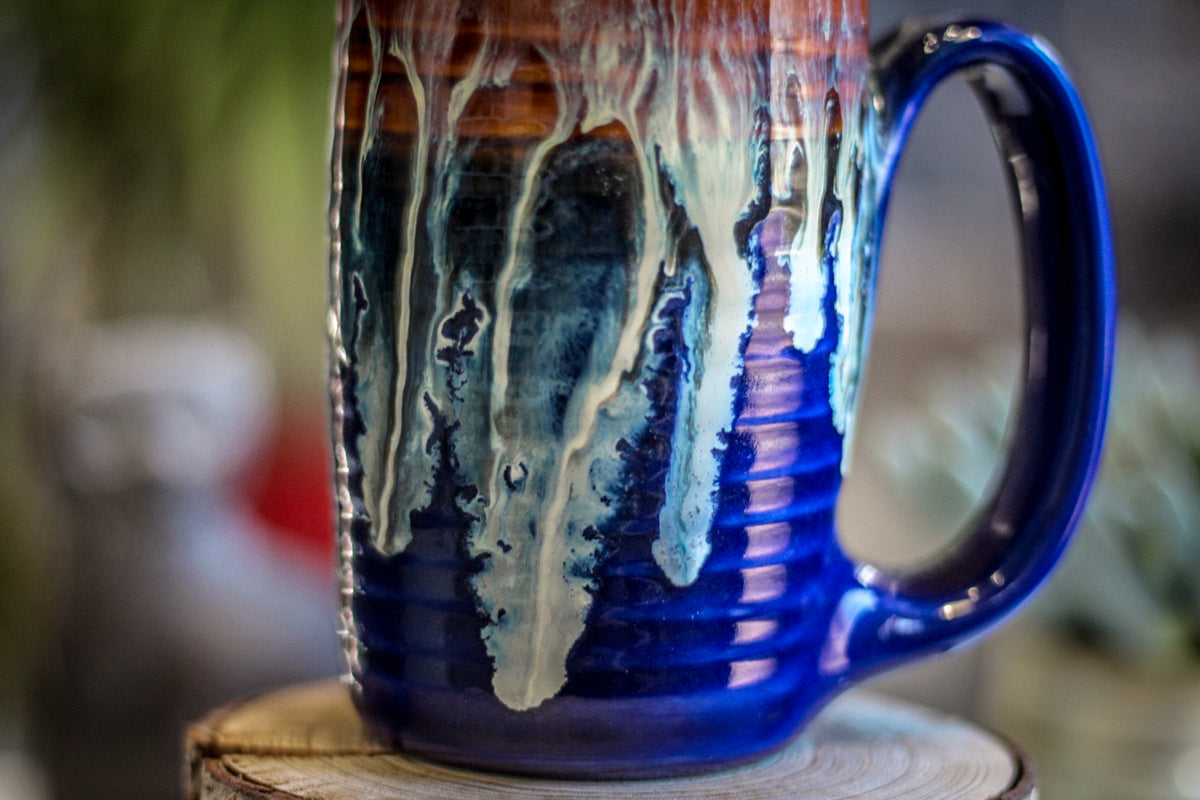 18-D New Wave Textured Stein Mug, 14 oz.