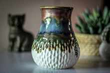 Load image into Gallery viewer, 19-B Copper Agate Barely Flared Textured Mug, 22 oz.
