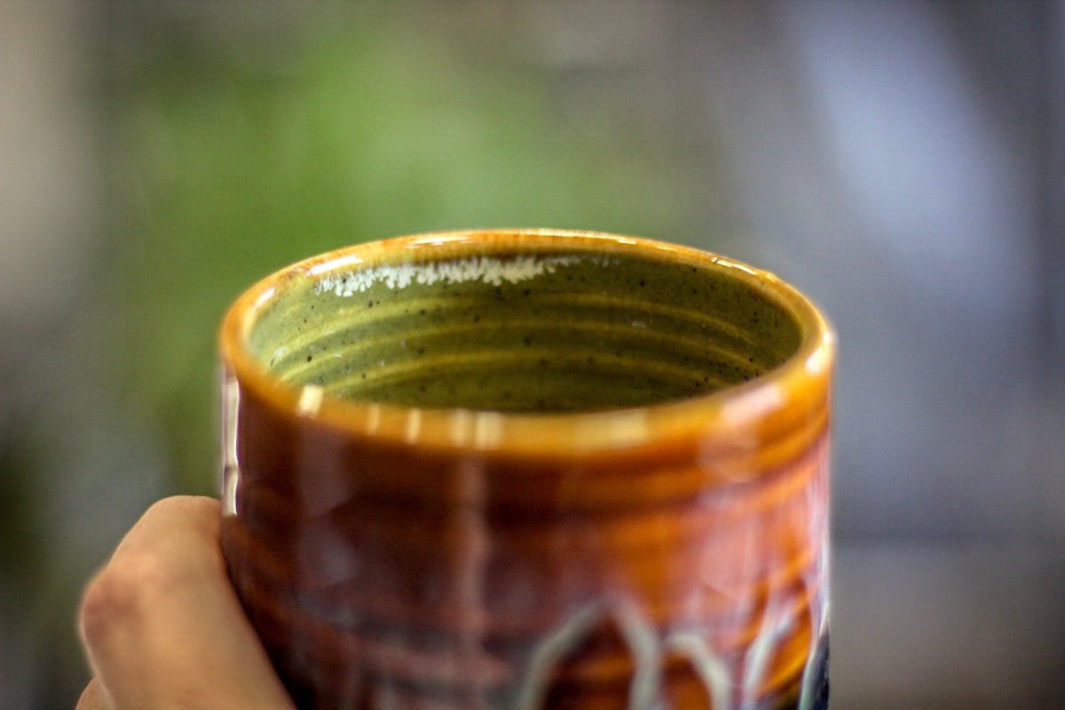 18-D New Wave Textured Stein Mug, 14 oz.