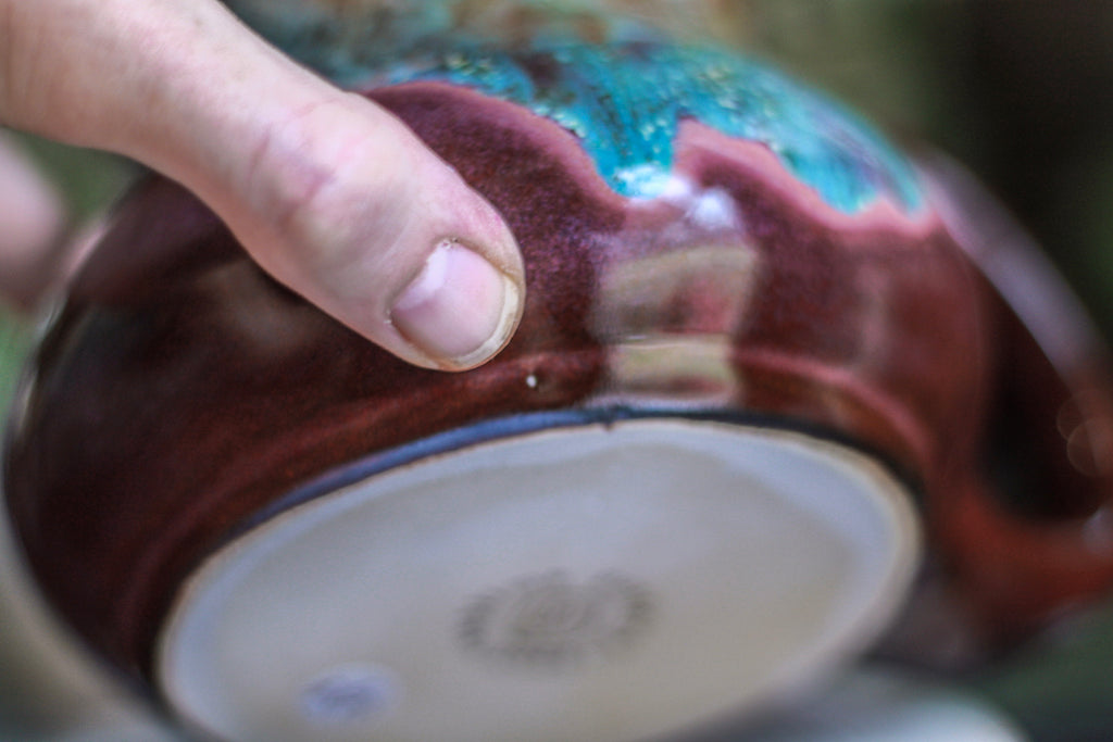 DRAWING WINNER 15-D Aqua Falls Barely Flared Squat Mug - MINOR MISFIT, 20 oz. - 10% off
