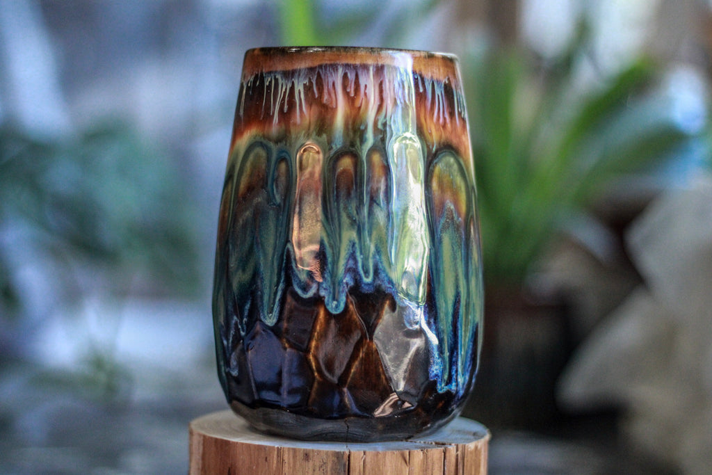 19-A New Earth Notched Crystal Mug, 27 oz.