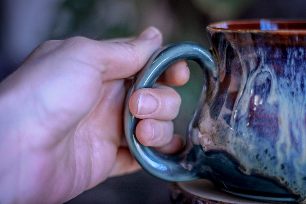 15-D New Wave Barely Flared Textured Acorn Mug, 16 oz.