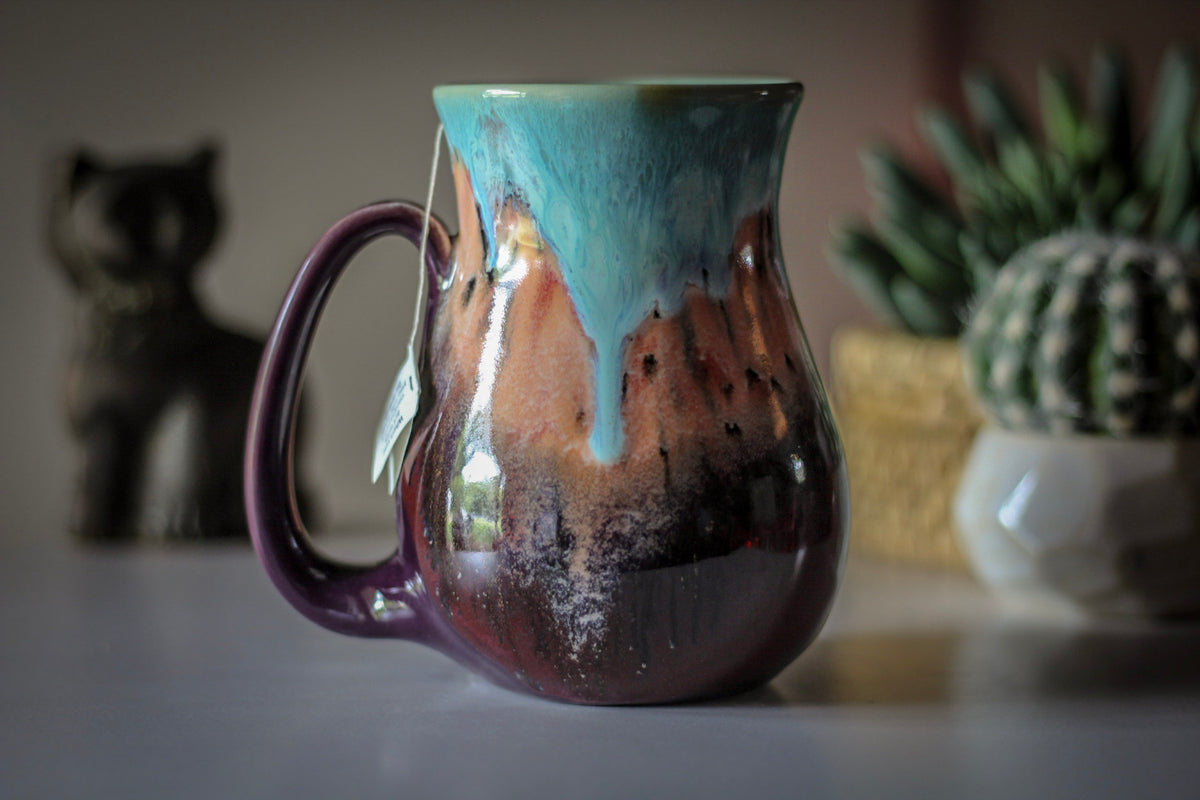 22-C Desert Spring Barely Flared Notched Mug, 19 oz.