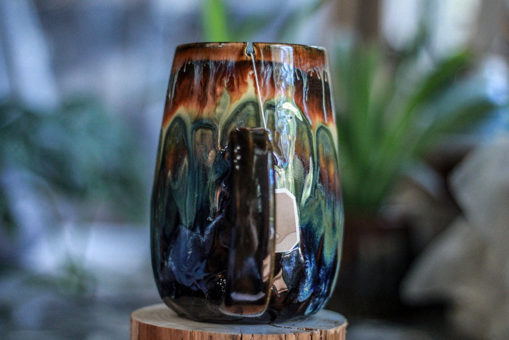 19-A New Earth Notched Crystal Mug, 27 oz.