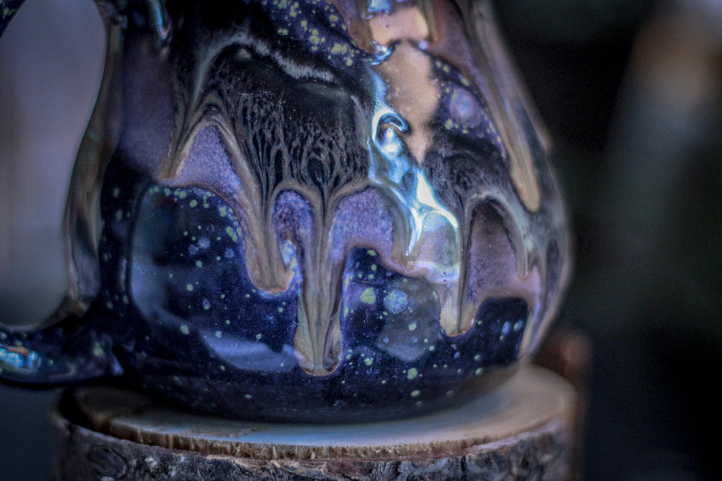 17-D Cosmic Amethyst Grotto Notched Flared Mug - TOP SHELF, 25 oz.