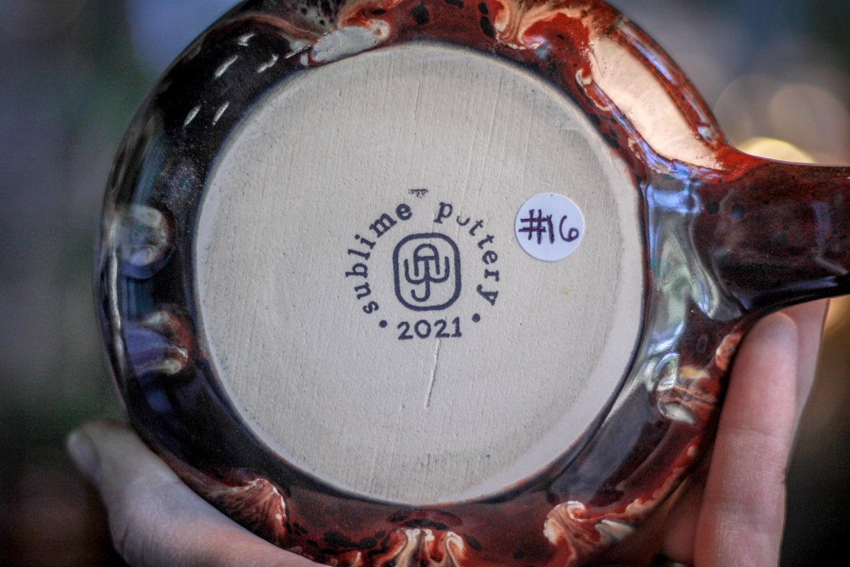 DRAWING WINNER: 16-D Scarlet Grotto Variation Squat Mug, 20 oz.