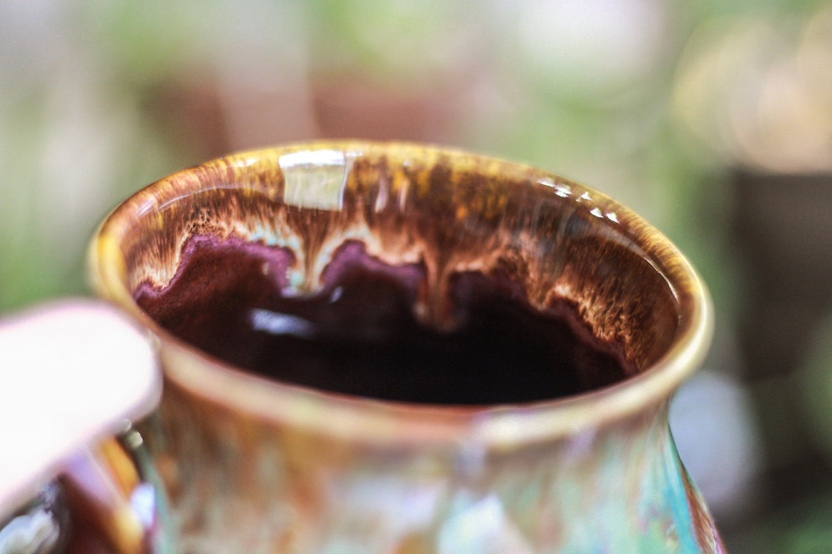 DRAWING WINNER 15-D Aqua Falls Barely Flared Squat Mug - MINOR MISFIT, 20 oz. - 10% off