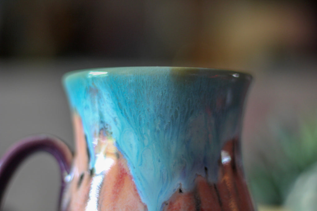22-C Desert Spring Barely Flared Notched Mug, 19 oz.