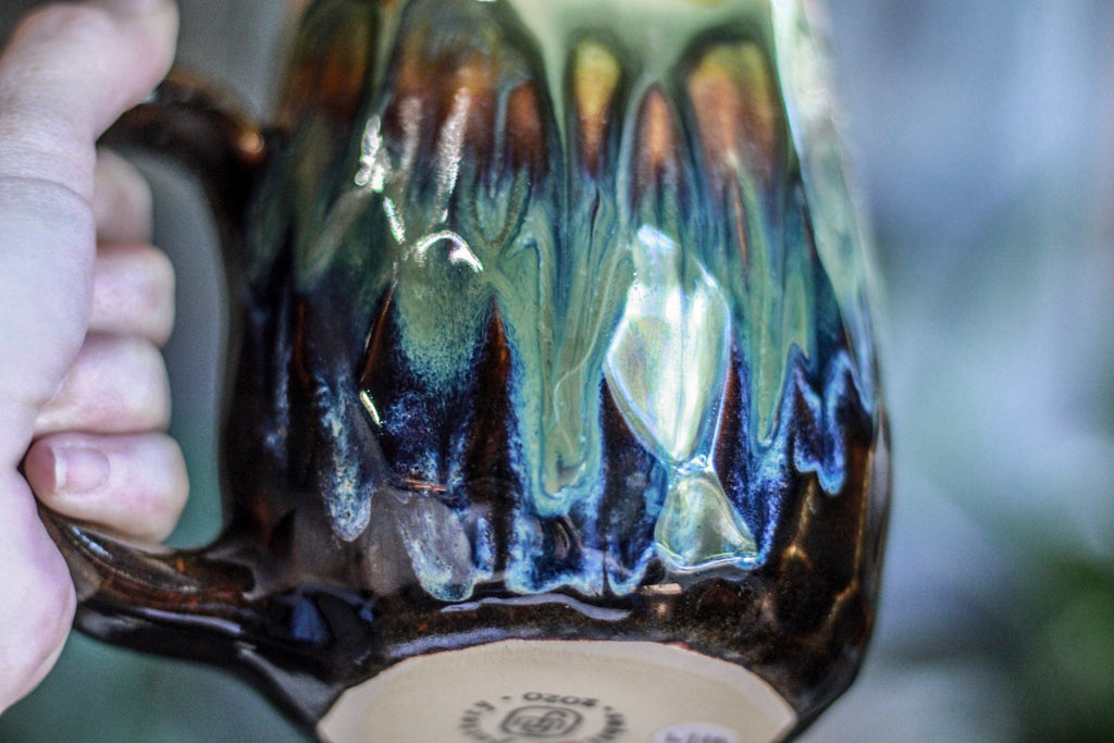 19-A New Earth Notched Crystal Mug, 27 oz.