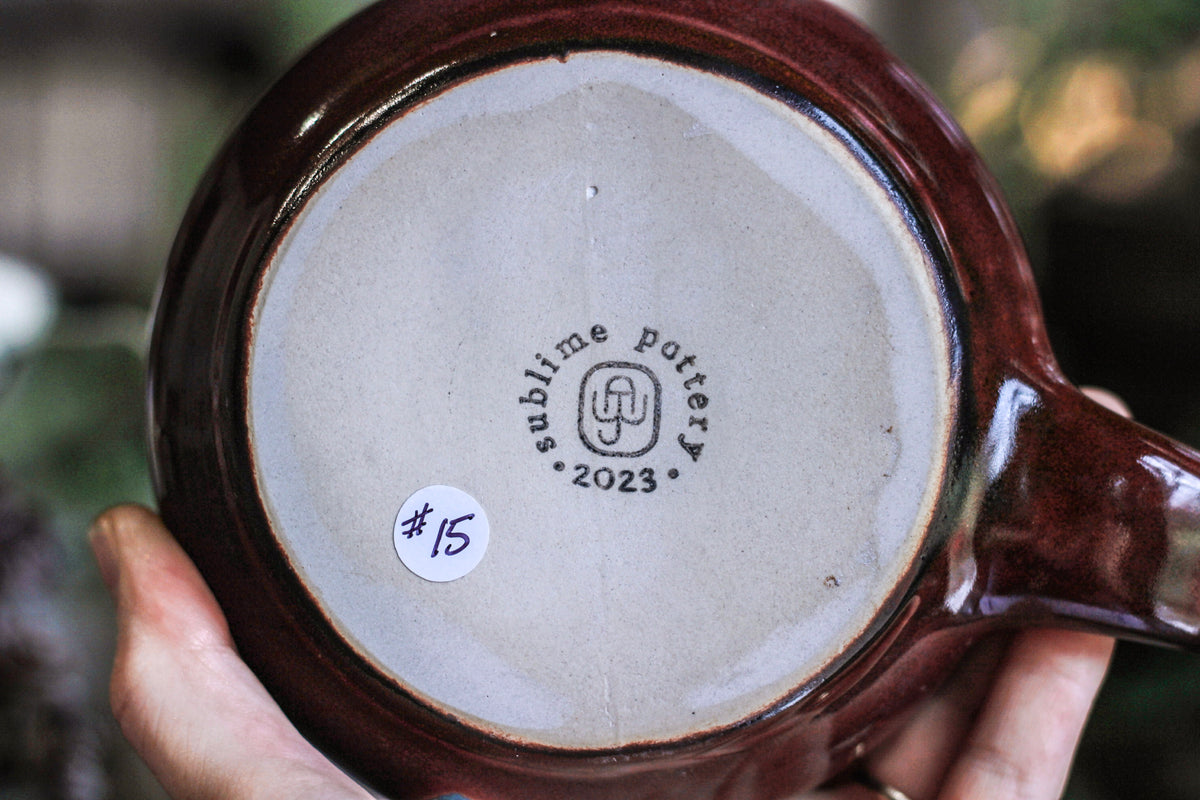 DRAWING WINNER 15-D Aqua Falls Barely Flared Squat Mug - MINOR MISFIT, 20 oz. - 10% off