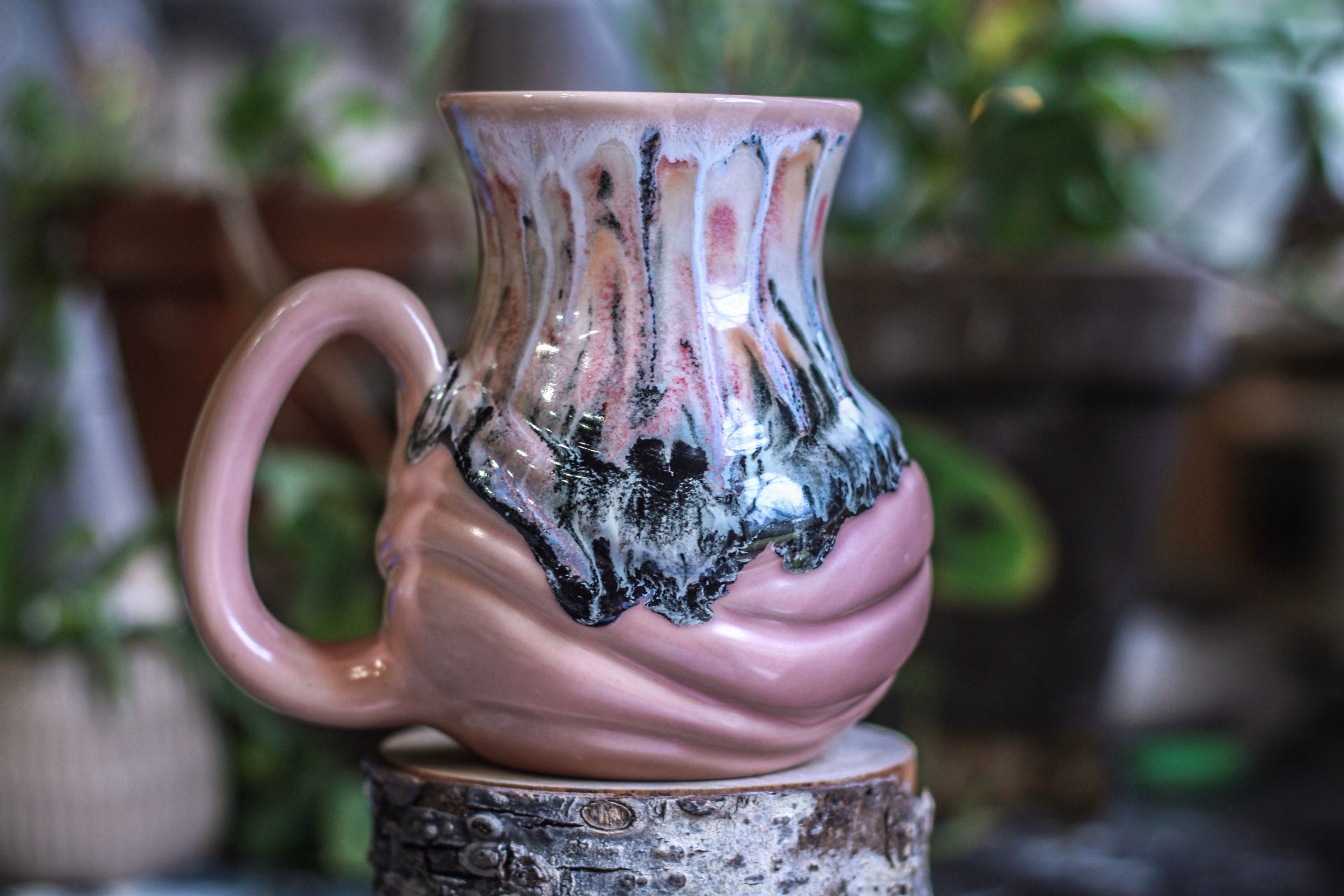 01-D Granny's Lace Flared Textured Mug - MINOR MISFIT, 22 oz. - 10% off
