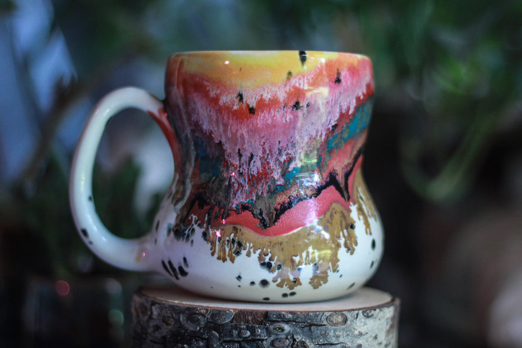 01-A+ Desert Rainbow PROTOTYPE Gourd Mug - TOP SHELF NEXT LEVEL, 20 oz.