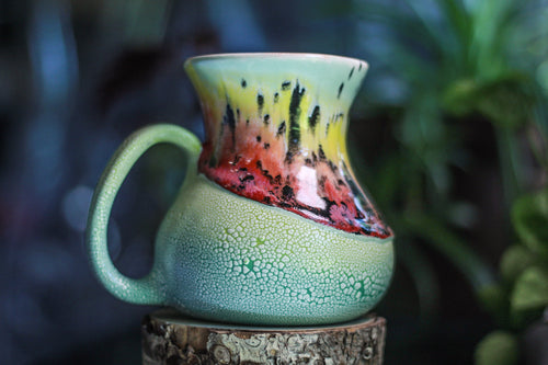 01-C Rainbow Serpent Flared Fat-Bottomed Mug, 26 oz.