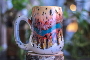 01-A Desert Rainbow Gourd Mug, 26 oz.