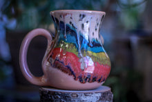 Load image into Gallery viewer, 01-C Pink Rainbow Grotto Flared Mug - MINOR MISFIT, 18 oz. - 10% off