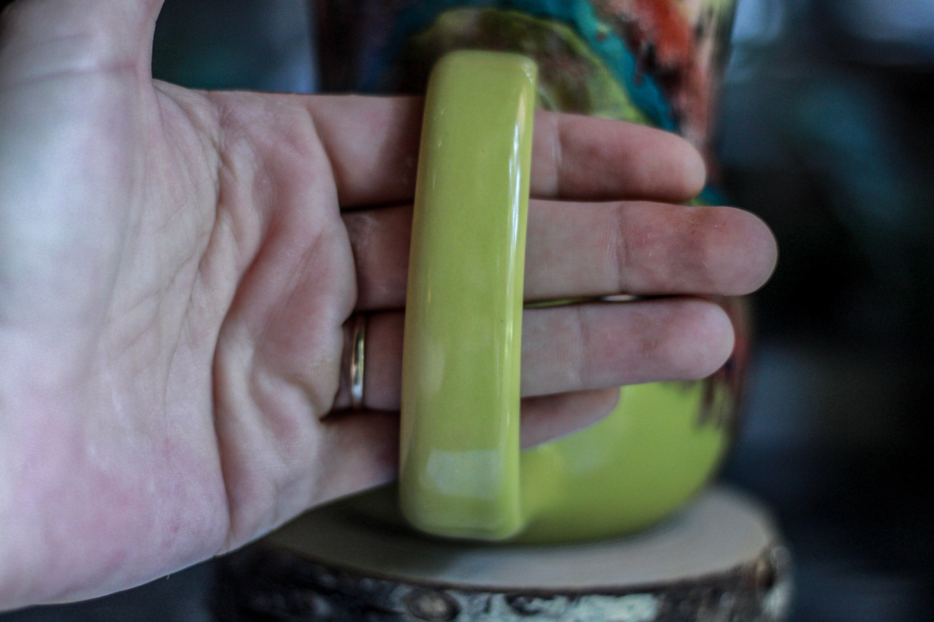 02-B Desert Rainbow Variation Gourd Mug - MINOR MISFIT, 20 oz. - 10% off