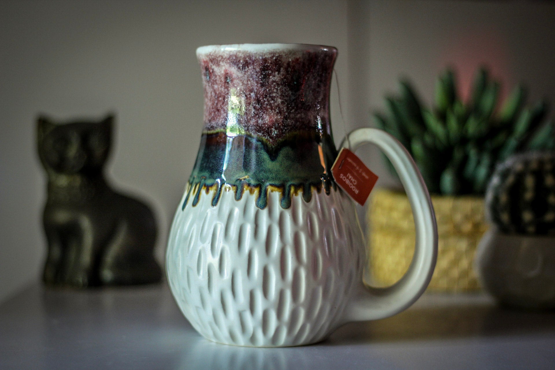 03-C PROTOTYPE Barely Flared Notched Textured Mug, 26 oz.