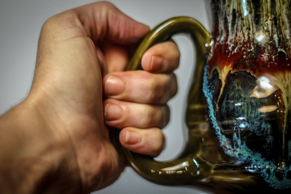 02-A Blood Moon Barely Flared Textured Acorn Mug - TOP SHELF, 20 oz.