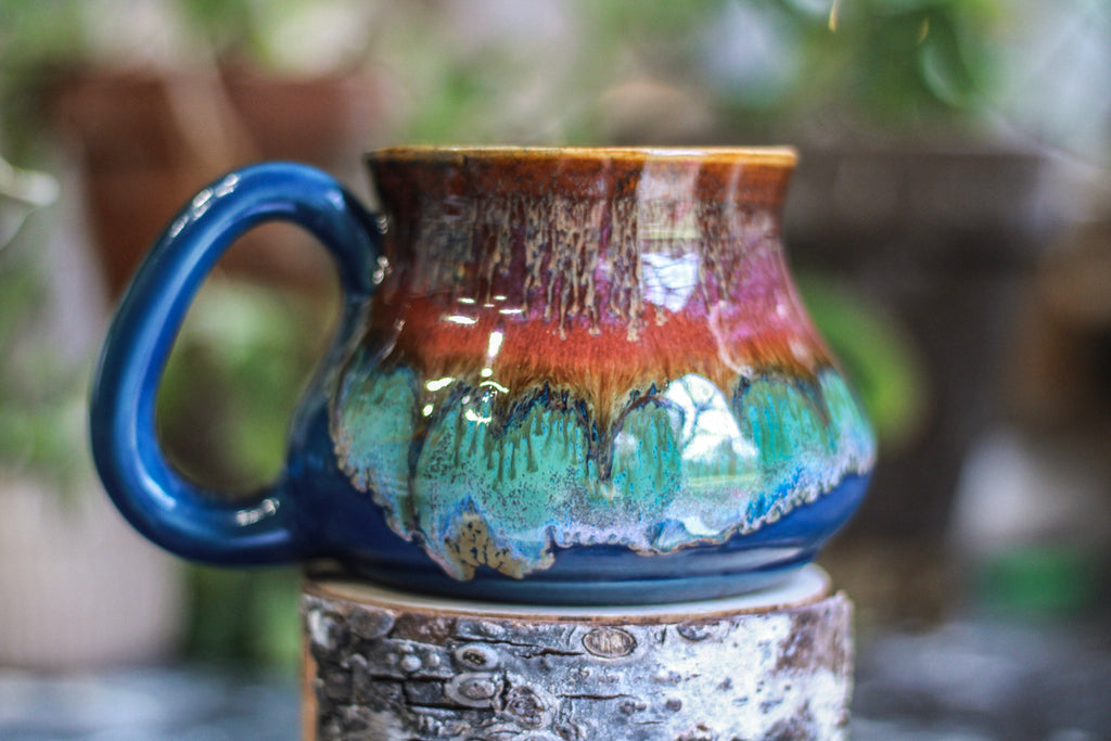 16-B Starry Night Barely Flared Squat Mug - TOP SHELF, 21 oz.