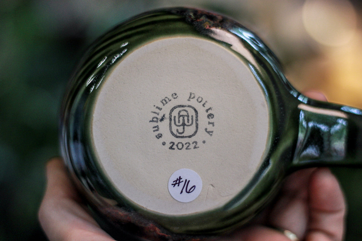 16-D Coleus Textured Mug, 14 oz.