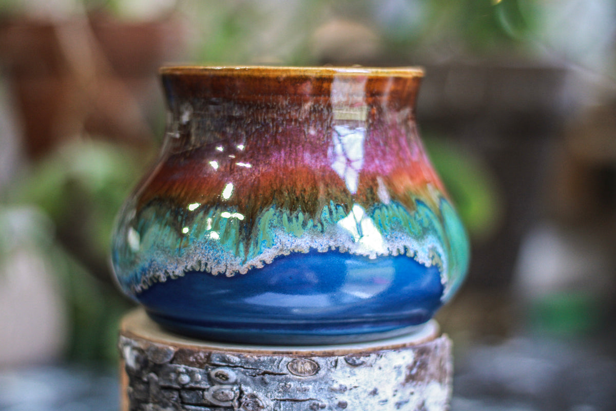 16-B Starry Night Barely Flared Squat Mug - TOP SHELF, 21 oz.