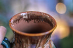 14-E Molten Cheetah Flared Textured Notched Mug, 21 oz.