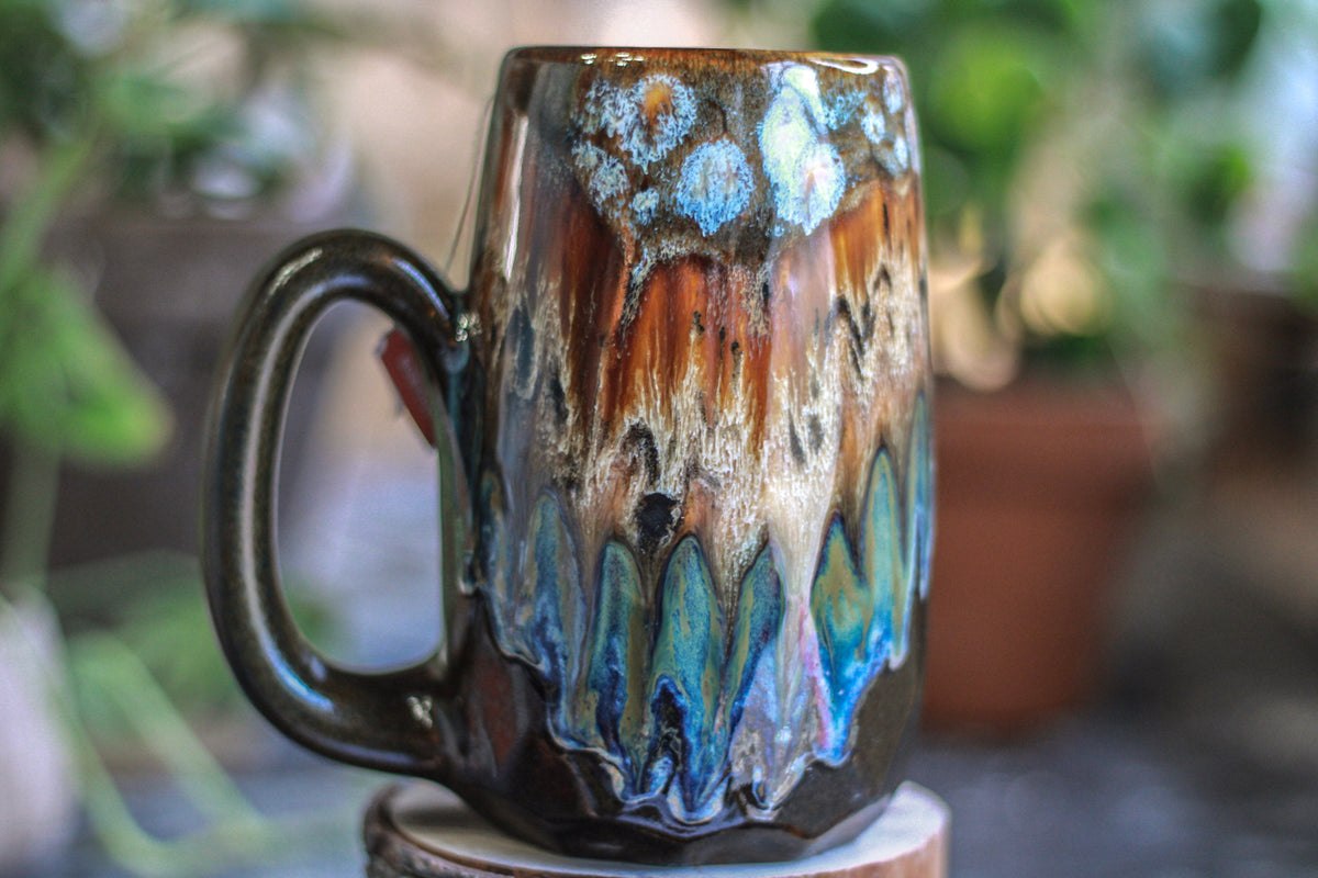 DRAWING WINNER: 17-B Desert Oasis Notched Crystal Mug - TOP SHELF, 23 oz.