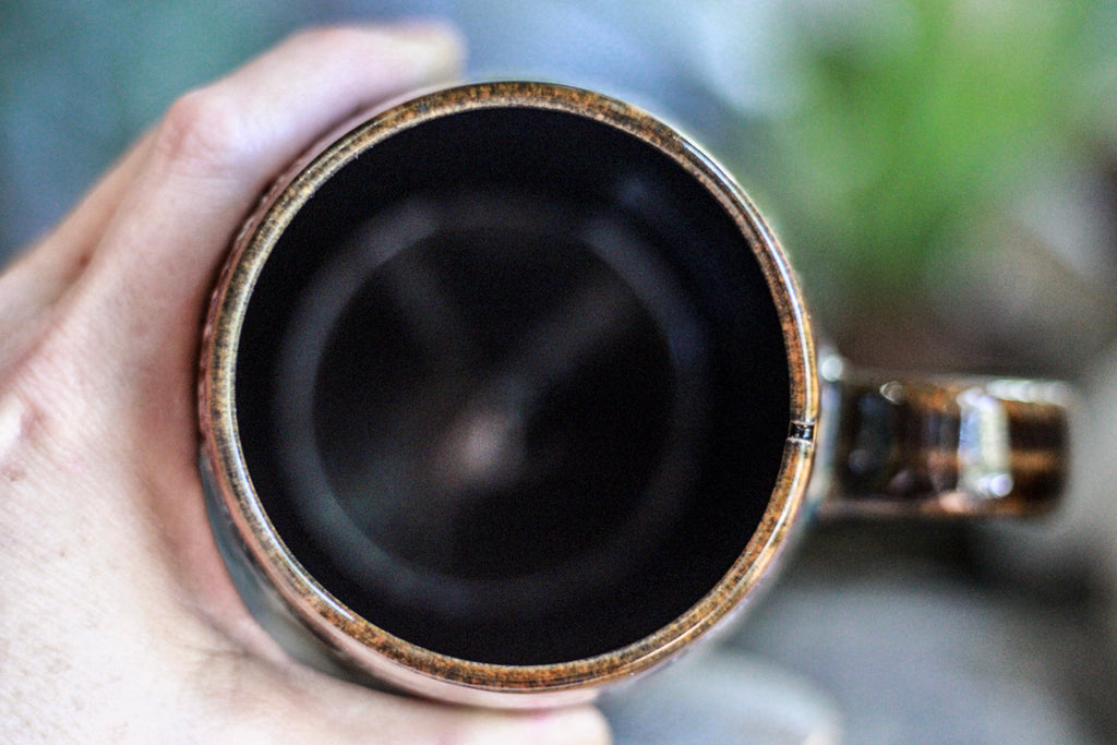 19-A New Earth Notched Crystal Mug, 27 oz.